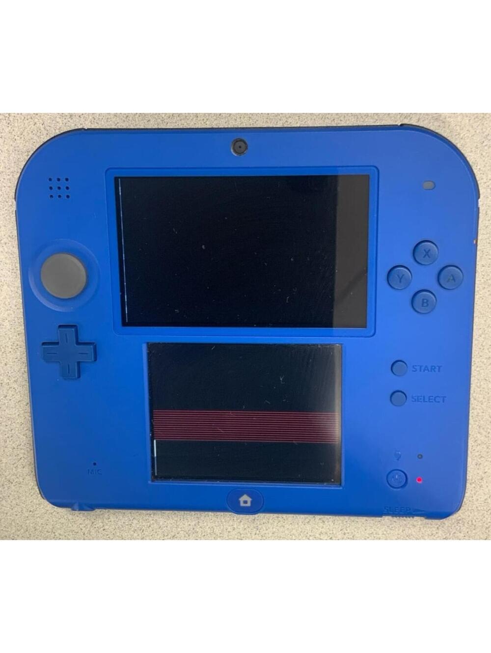 Nintendo 2DS Blue/Black Handheld Console FOR PARTS OR REPAIR-